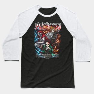 Demon Slayer Fanart Baseball T-Shirt